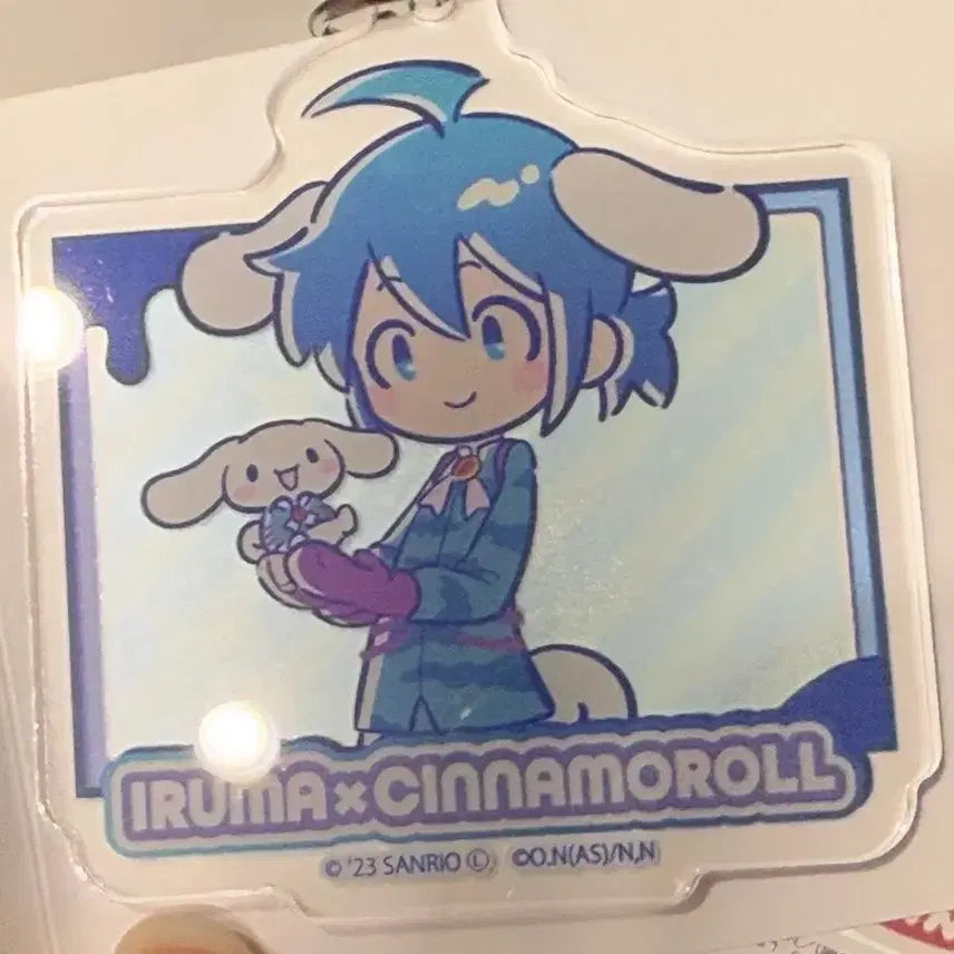 [BUNJANG] Iruma &amp; Cinnamoroll Acrylic Keyring / 악입문) 이루마&amp;시나모롤 아크릴키링