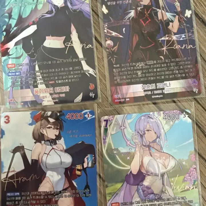 [BUNJANG] Epic Seven Nibel Arena Signed &amp; Standard Leader Cards Bundle Set / 니벨아레나 에픽세븐 싸인카드및 일반 리더카드 일괄판매