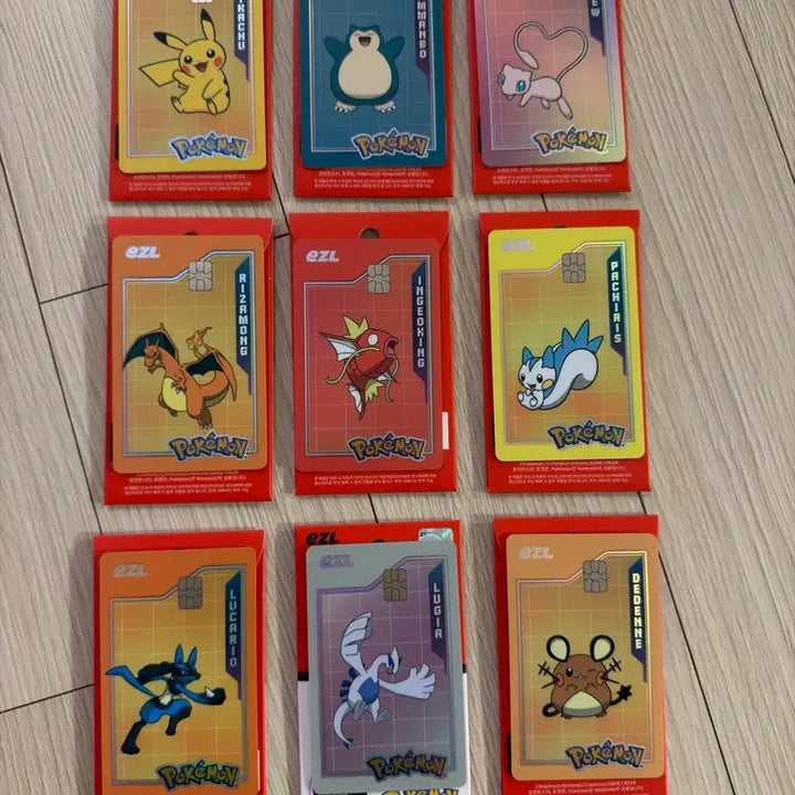 [BUNJANG] Pokemon Eisle Transportation Card Set (9 Types) / 포켓몬 이즐 교통카드 9종