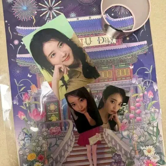 [BUNJANG] IU Day 26th Birthday Cafe Poster + Photocard / 아이유 26생카 IU Day 포스터 + 포토카드