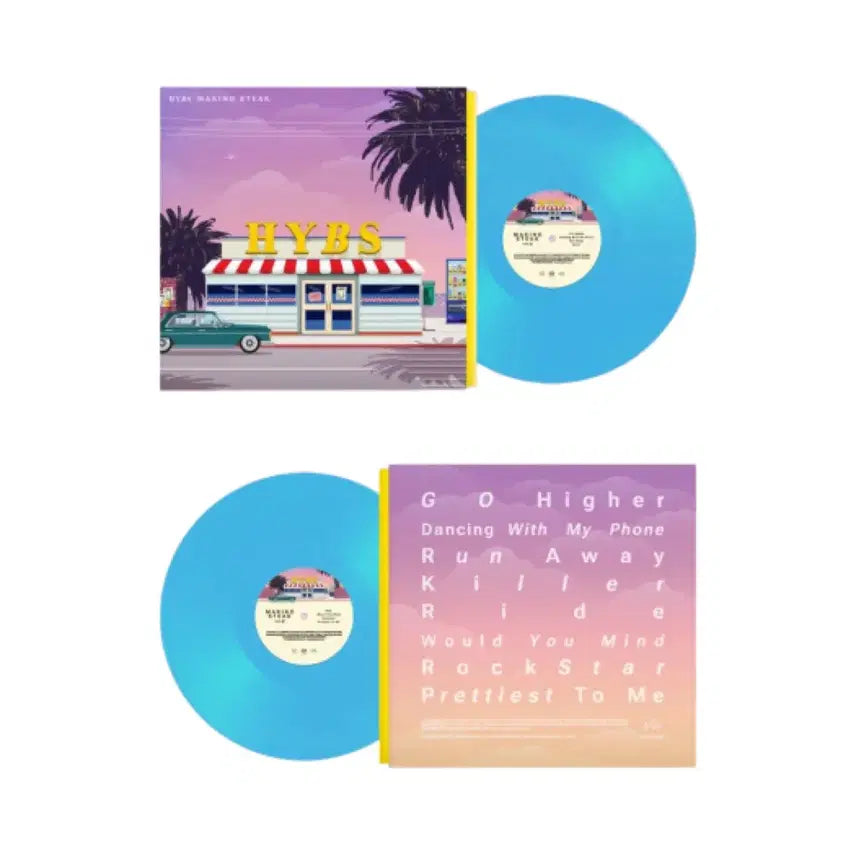 [BUNJANG] HYBS Masking Steak LP Transparent Blue Colored Vinyl / [미개봉] HYBS 하입스 Masking Steak LP