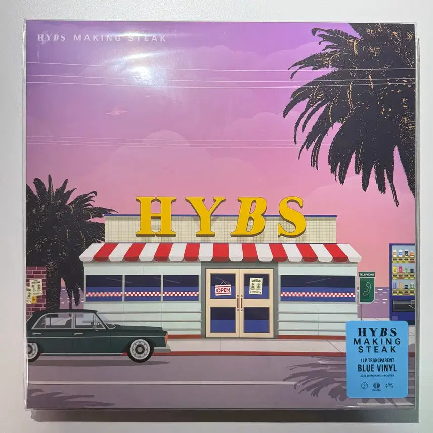 [BUNJANG] HYBS Masking Steak LP Transparent Blue Colored Vinyl / [미개봉] HYBS 하입스 Masking Steak LP