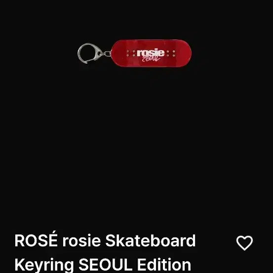 [BUNJANG] BLACKPINK Rosé Popup Skateboard Keychain (Red) / 블랙핑크 로제 팝업 스케이트보드 (레드)키링