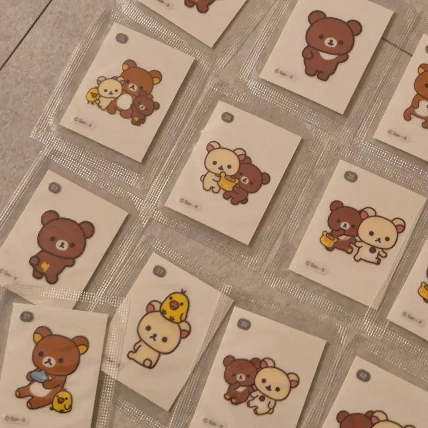 [BUNJANG] Rilakkuma Discontinued 24 Types Sticker Bundle Set / [일괄]리락쿠마 띠부실 24년도 단종템