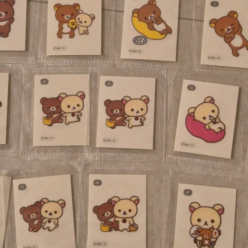 [BUNJANG] Rilakkuma Discontinued 24 Types Sticker Bundle Set / [일괄]리락쿠마 띠부실 24년도 단종템