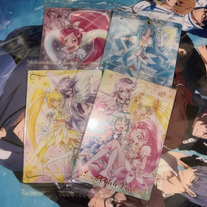 [BUNJANG] Heartcatch Precure Wafer Card Bundle Set / [하트캐치 프리큐어] 웨하스 4종 카드 일괄