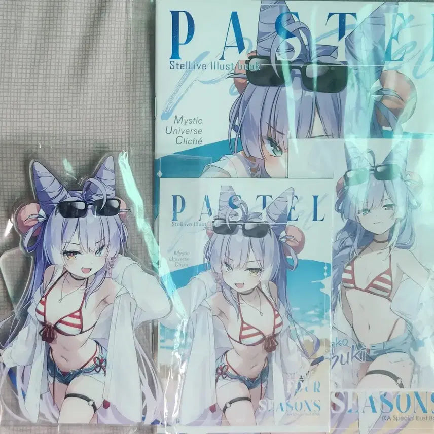 [BUNJANG] Stellive Tenko Shibuki Acrylic Stand, Illustration Book, Postcards / 스텔라이브 텐코시부키 아크릴 스탠드,일러북,엽서