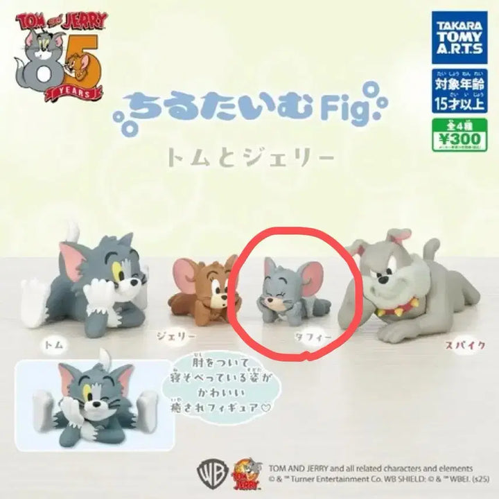 [BUNJANG] Tom and Jerry Chilling Time Gacha Tuffy (Sealed) / (미개봉) 톰과제리 칠링타임 가챠 터피