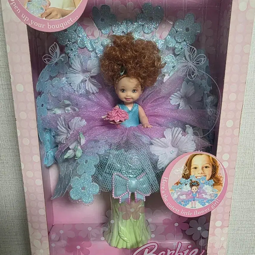 [BUNJANG] Barbie Kelly Flower Girl Wedding Bouquet Silkstone Figure / 바비인형 켈리 부케 플라워걸 새상품 웨딩 꽃다발 실크스톤 피규어 미미 패션로얄티 빈티지 베이비돌