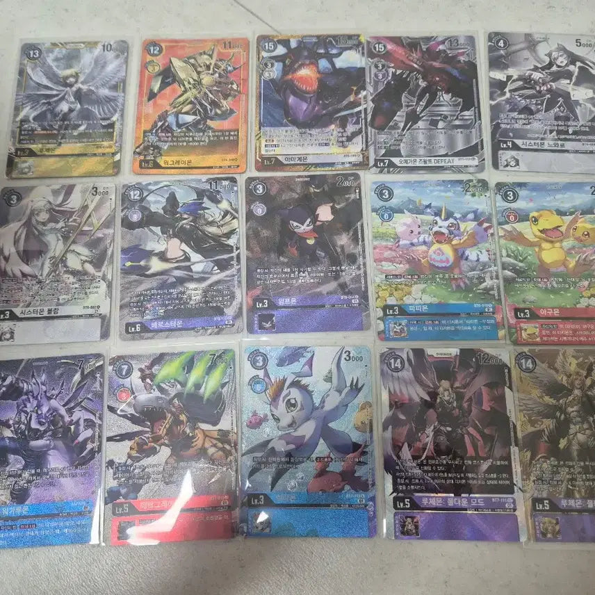 [BUNJANG] Digimon Card Korean Parallel Rare Secret Digimon Geo Set Bundle 40 Cards / 디지몬카드 한글판 페러렐 희소시크디게오등 일괄 40장