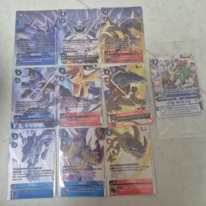 [BUNJANG] Digimon Card Korean Parallel Rare Secret Digimon Geo Set Bundle 40 Cards / 디지몬카드 한글판 페러렐 희소시크디게오등 일괄 40장