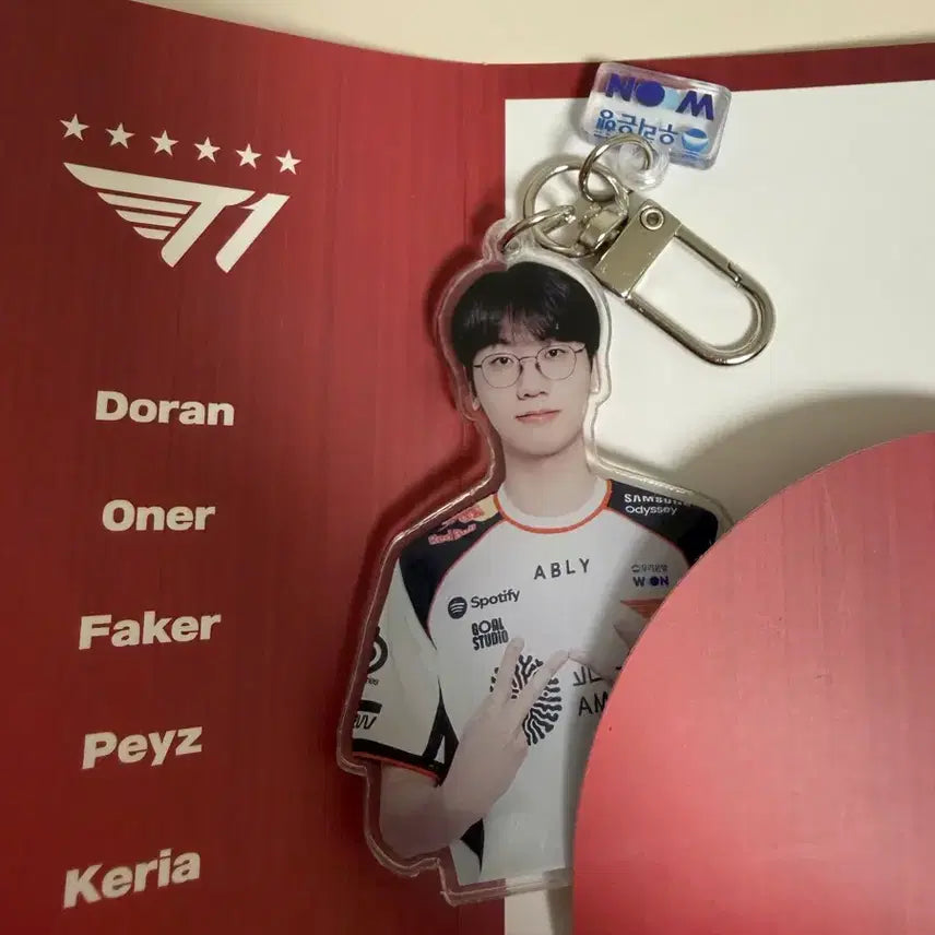 [BUNJANG] T1 Zeus &amp; Oner Woori Bank Collaboration Keychain / 티원 T1 도란&amp;오너 우리은행 키링 일괄 판매