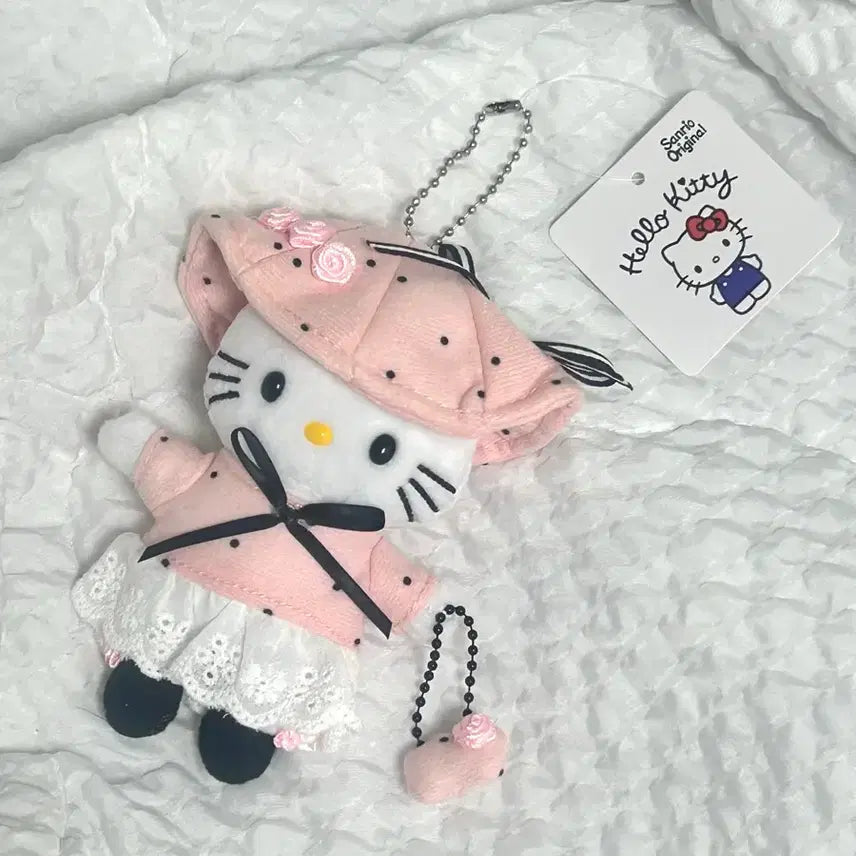 [BUNJANG] Sanrio Hello Kitty Lace Costume Doll Keyring / 택0,새상품) 산리오 헬로키티 레이스 코스튬 인형 키링
