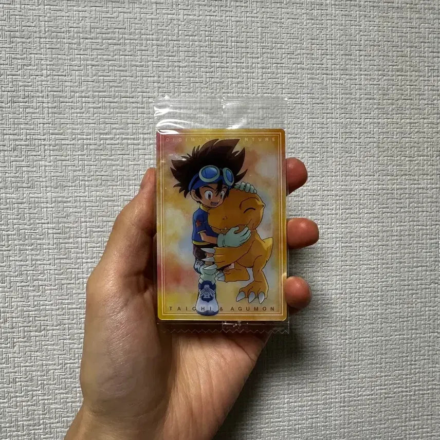 [BUNJANG] Digimon Wafer Card Tai Kamiya / Agumon / 디지몬 웨하스 NO.1 신태일/아구몬