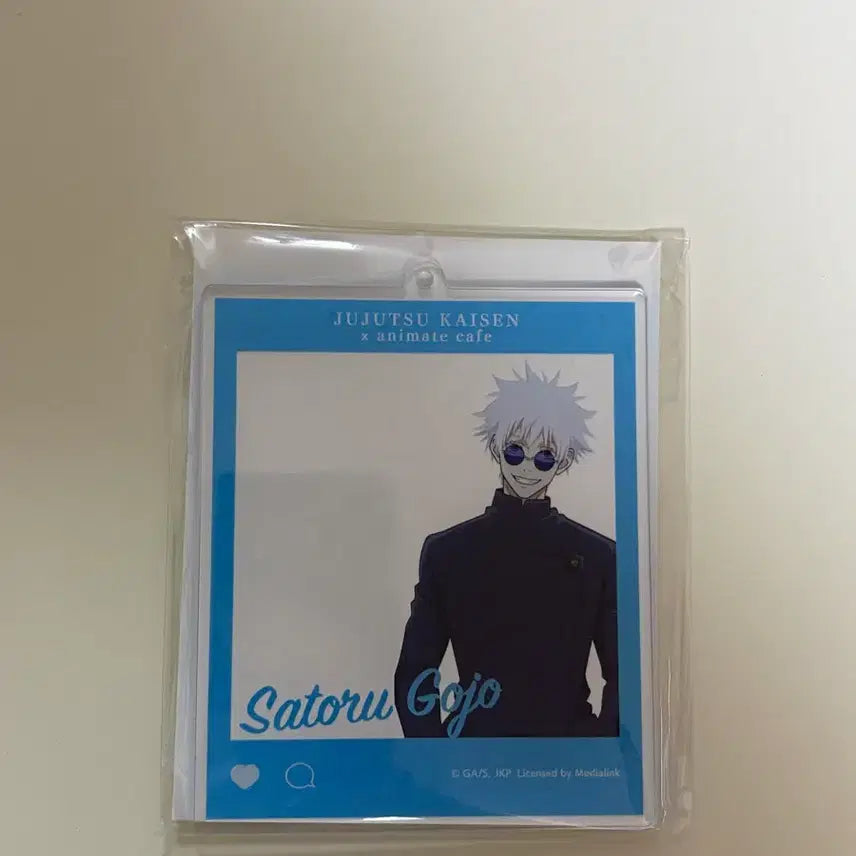 [BUNJANG] Jujutsu Kaisen Satoru Gojo Photo Frame Acrylic Keyring (Sealed) / 주술회전 애니메이트 카페 고죠 사토루 포토프레임 아크릴 키링 미개봉 새상품