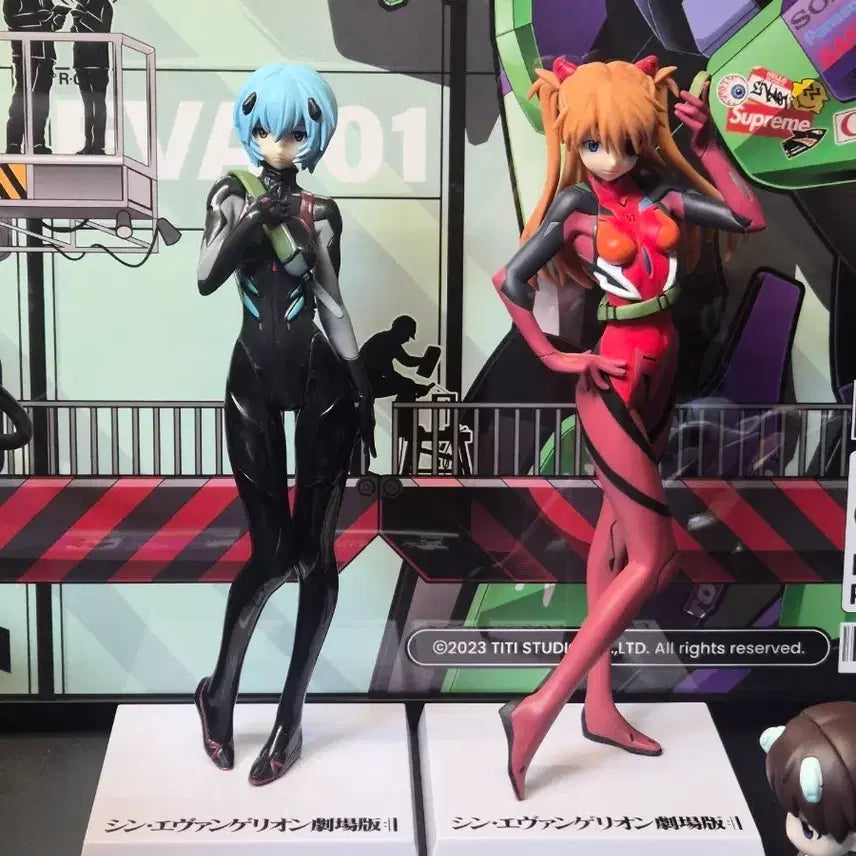 [BUNJANG] Evangelion Asuka &amp; Rei Figure Bundle Set / 아스카 레이 일괄판매