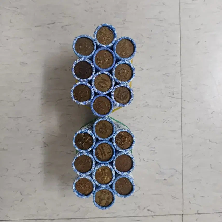 [BUNJANG] Vintage &amp; Current Year Coin Rolls (Uncirculated) / 구)10원동전 70~현)연도별 신협미개봉20롤 각,10롤씩판매함