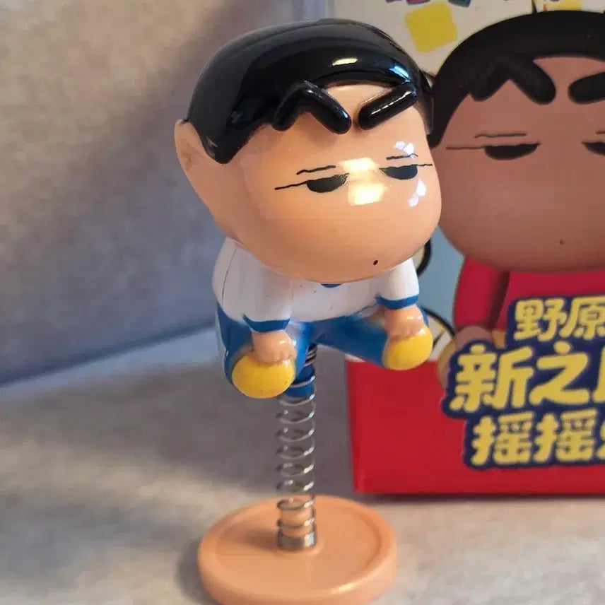 [BUNJANG] Crayon Shin-chan Spring Stand Figure Set (Shin-chan, Bunnie, Nene, etc.) / 새상품) 짱구 스프링 스탠드 피규어 자동차 와니야마 부리부리 맹구 오수남 초코비 키링 인형