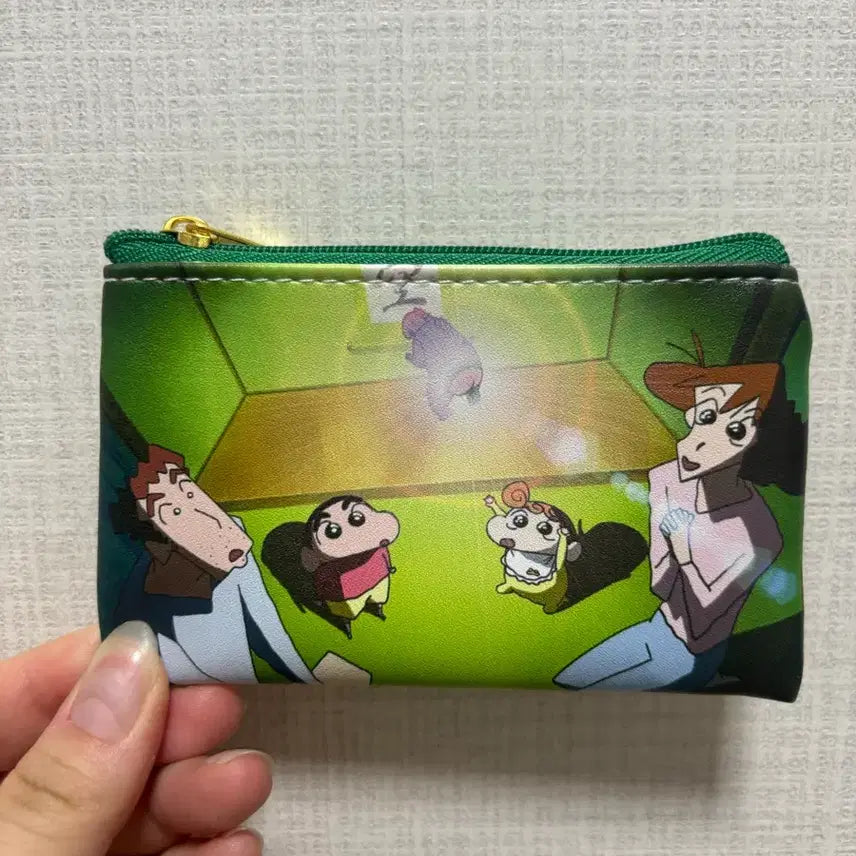 [BUNJANG] Crayon Shin-chan Movie Series Mini Flat Pouch (Operation 3 Minutes) / 짱구는 못말려 극장판 시리즈 미니 플랫 파우치(3분 대작전)