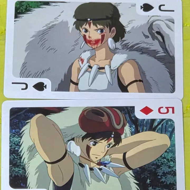 [BUNJANG] Studio Ghibli Princess Mononoke Trump Card Set / 지브리 원령공주 모노노케히메 트럼프카드