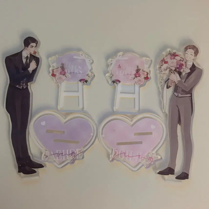 [BUNJANG] 4주 애인 Chinese Goods Acrylic Stand Bundle Set / 4주 애인 중국 굿즈 아크릴 스탠드 (일괄)