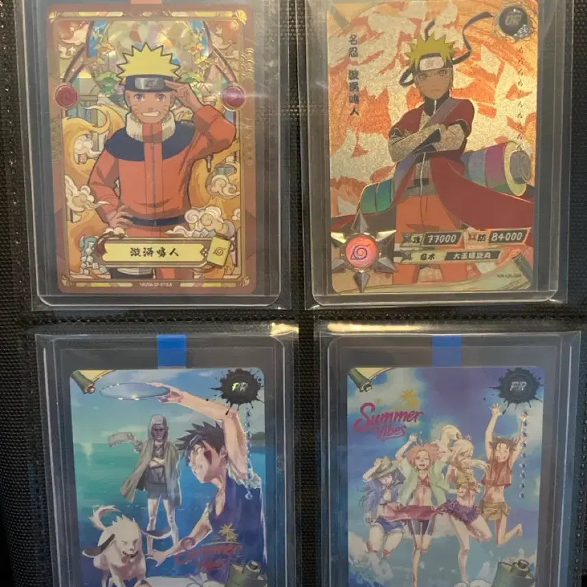 [BUNJANG] Naruto SP, PR, UR Grade Cards (4-Card Set) / Kayou 나루토 카유 카드 SP PR UR 4장 일괄