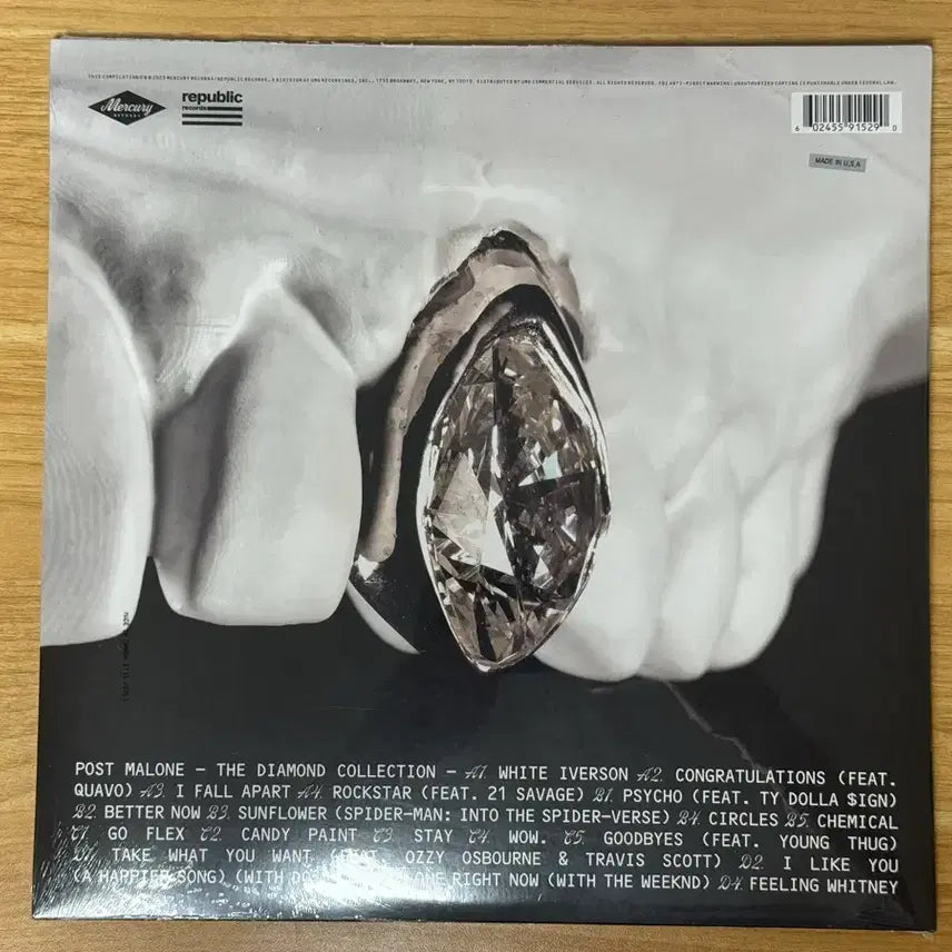 [BUNJANG] Post Malone The Diamond RSD Limited Edition Clear LP / 포스트 말론 더 다이아몬드 RSD 한정반 클리어 LP