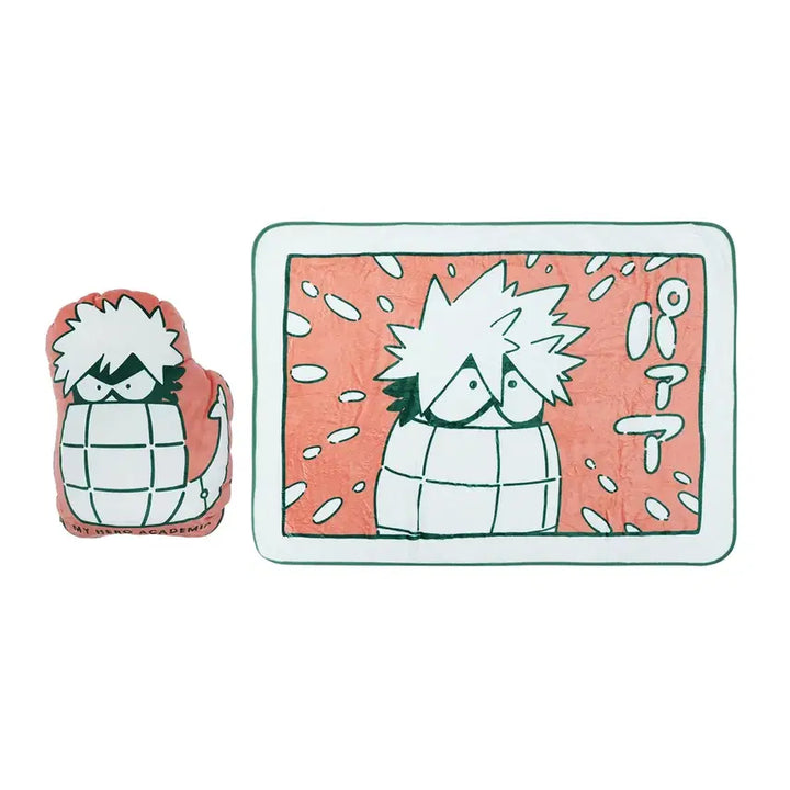 [BUNJANG] My Hero Academia Ani-Art Exhibition Dynamight Bakugo Katsuki Cushion &amp; Blanket Set / 히로아카 원화전 다이나마 담요 in 쿠션 바쿠고 카츠키 나히아 바쿠고 히로아카 바쿠고