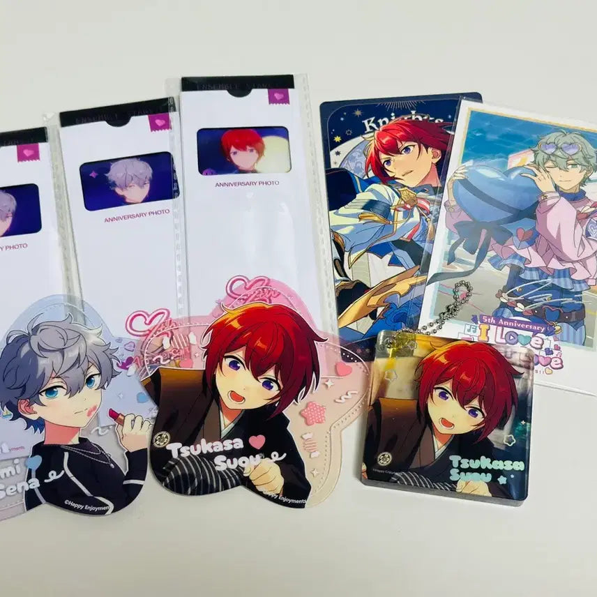 [BUNJANG] Ensemble Stars Sena Izumi &amp; Suou Tsukasa Goods Bundle Set / 앙스타 세나 이즈미 스오우 츠카사 굿즈 일괄