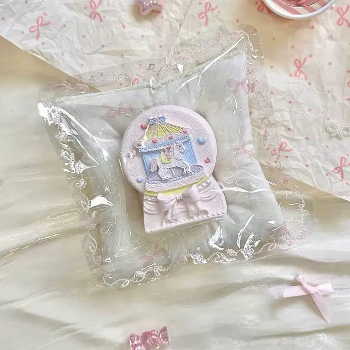 [BUNJANG] Snow Globe Castle Vase Jang Won Young Handmade Malangi / 스노우볼 성 꽃병 말랑이 장원영 말랑이 수제말랑이 슬랑이