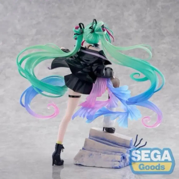 [BUNJANG] Vocaloid Hatsune Miku Punk Figure / 보컬로이드 하츠네 미쿠 펑크 피규어 보카로 미쿠 미소녀 피규어