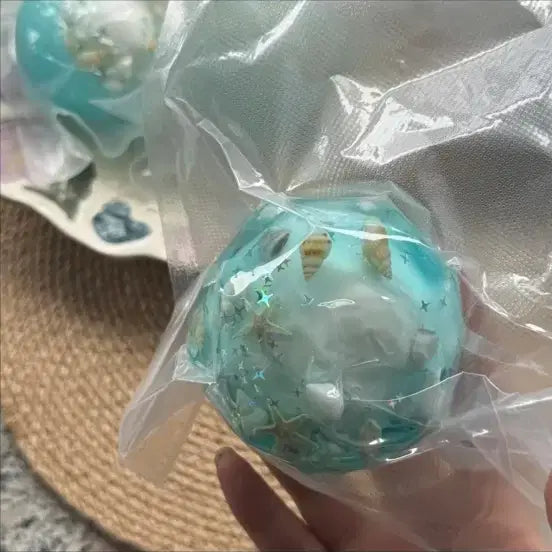 [BUNJANG] Sea Wax Bead Soap with Shell and Star Fragments / 바다 왁뿌볼 슬랑이