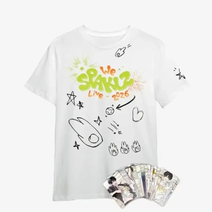 [BUNJANG] Sparkles Concert T-shirt Yakwa Rock Off the Record Acrylic Block / 스파클즈 콘서트 티셔츠 야화첩 록 오프더레코드 아크릴 블록