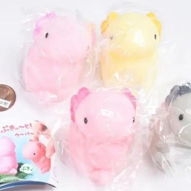 [BUNJANG] Axolotl Gacha Figure Set (4 Types) / 우파루파 가챠 4종 세트