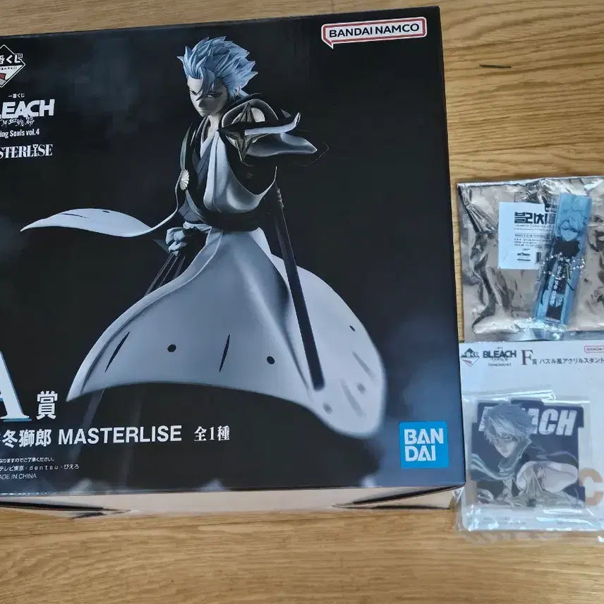 [BUNJANG] Bleach Toshiro Hitsugaya Character Standee + Ichiban Kuji A Prize Figure + Acrylic Set / 블리치 히츠가야 토시로 블리치전 명대사키링+이치방쿠지 A상 피규어+아크릴