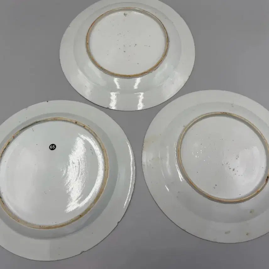[BUNJANG] Qing Dynasty Blue and White Porcelain Landscape Export Ware Plates (Set of 3) / 청대 청화백자 산수문 수출자기 접시 3점 일괄 중국도자기 골동품 수집품