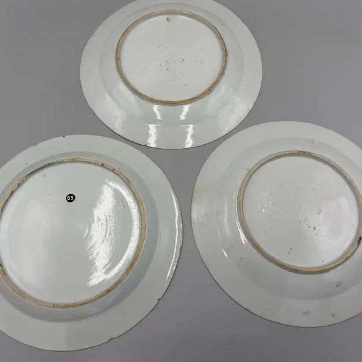 [BUNJANG] Qing Dynasty Blue and White Porcelain Landscape Export Ware Plates (Set of 3) / 청대 청화백자 산수문 수출자기 접시 3점 일괄 중국도자기 골동품 수집품