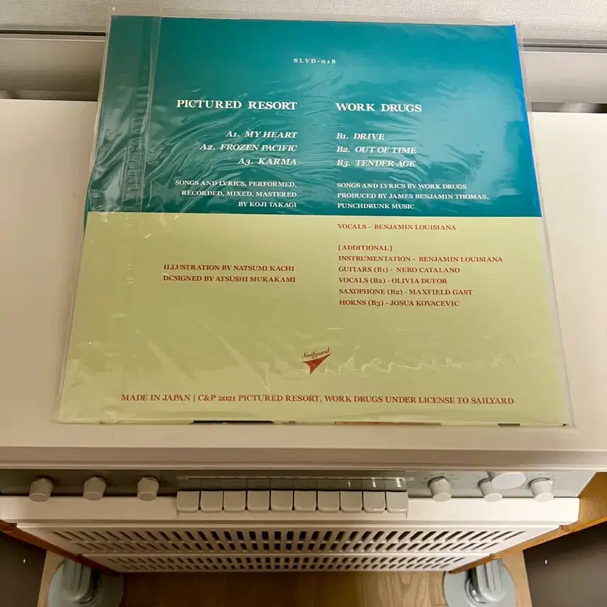 [BUNJANG] Pictured Resort Work Drugs EP Clear Green Vinyl LP / [LP] Pictured Resort (픽쳐드 리조트) - Work Drugs (EP)