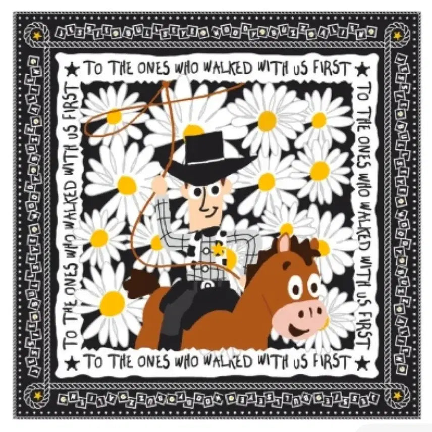 [BUNJANG] Peaceminusone x Toy Story The First Fan Scarf 01 Silk Sealed / 피스마이너스원 토이스토리 더 퍼스트팬 스카프 01 실크 미개봉새상품