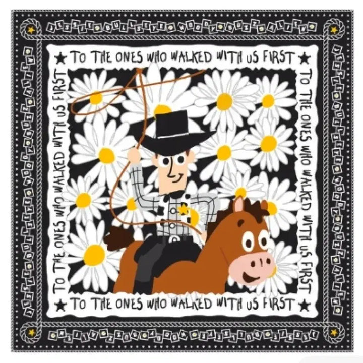 [BUNJANG] Peaceminusone x Toy Story The First Fan Scarf 01 Silk Sealed / 피스마이너스원 토이스토리 더 퍼스트팬 스카프 01 실크 미개봉새상품