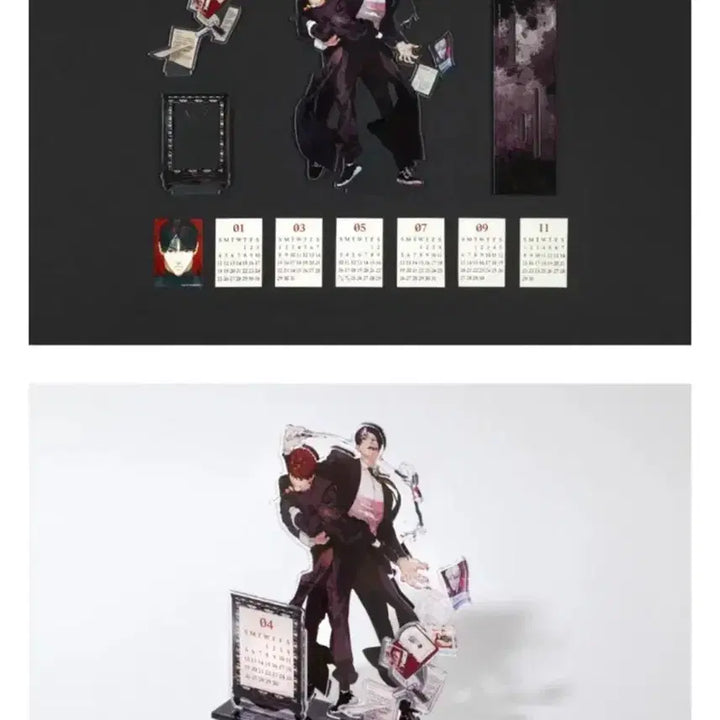 [BUNJANG] Killer Bat/Rō Kōran Acrylic Stand + Calendar Bundle Set / 킬러배드로 아크릴스탠드+캘린더 일괄