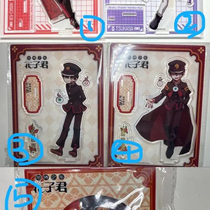 [BUNJANG] Jibaku Shonen Hanako-kun Acrylic Stand &amp; Can Badge Bundle Set / 지박소년하나코군 굿즈 일괄 판매