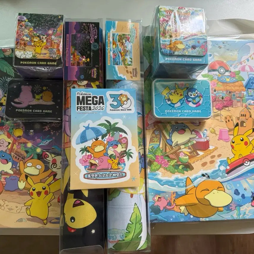 [BUNJANG] Pokemon 30th Anniversary Relaxing Vacation Busan Pop-Up Supply Set / 포켓몬 30주년 느긋느긋 바캉스 부산 팝업 서플라이 세트
