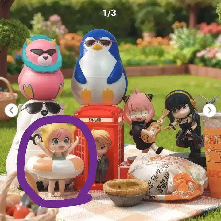 [BUNJANG] Spy x Family Anya Floating Figure Limited Edition KFC Collaboration / 스파이 패밀리 KFC콜라보 한정판 아냐 피규어