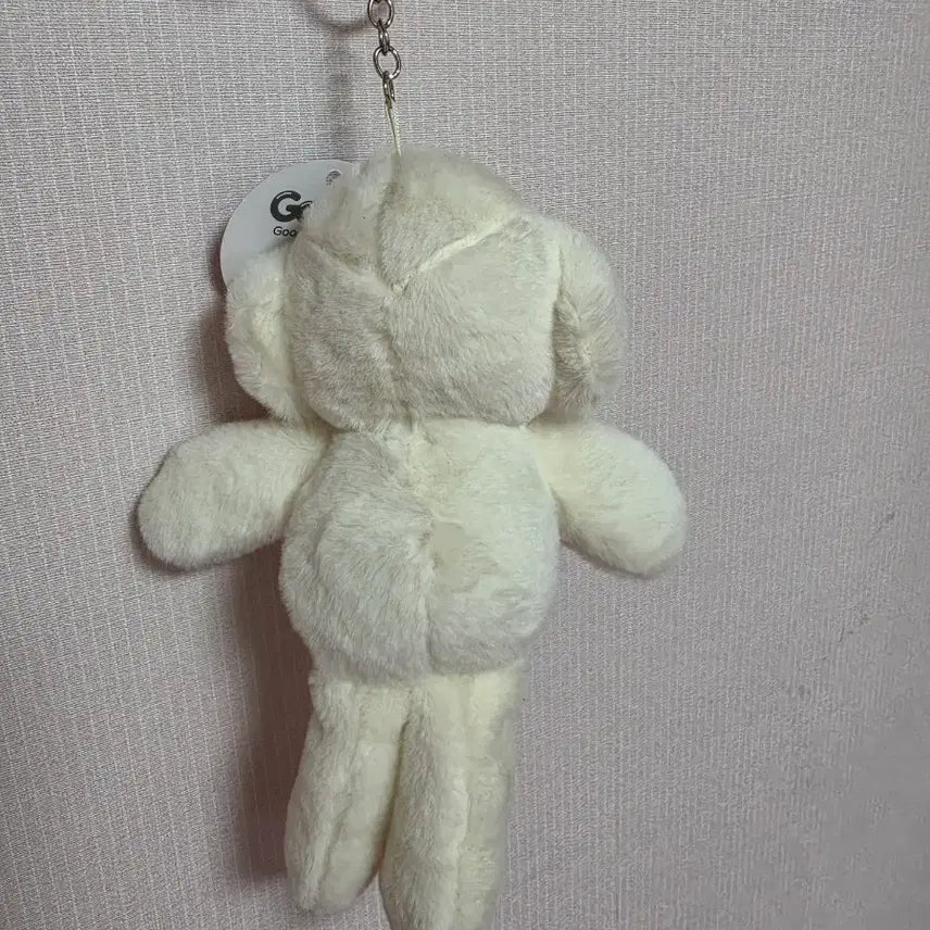 [BUNJANG] Long-Legged White Puppy Plush Keychain / 강아지 인형