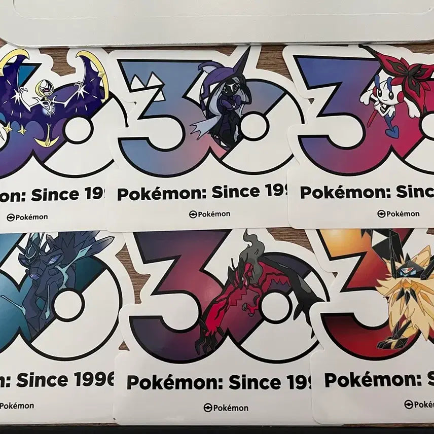 [BUNJANG] Pokemon 30th Anniversary Logo Sticker / 포켓몬 30주년 로고 스티커