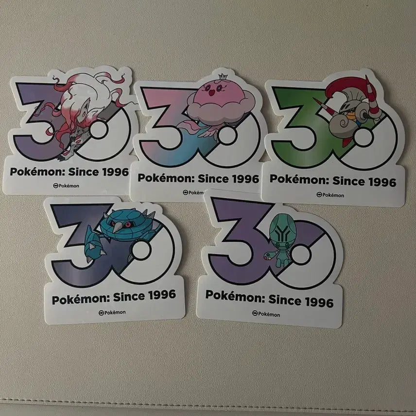 [BUNJANG] Pokemon 30th Anniversary Stickers / 포켓몬 30주년 스티커