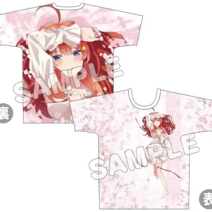 [BUNJANG] The Quintessential Quintuplets Nakano Itsuki Full Graphic T-Shirt / 5등분의 신부 풀그래픽 티셔츠 - 나카노 이츠키