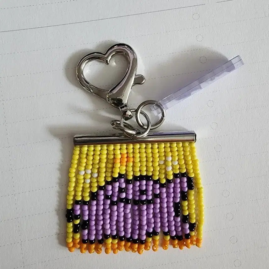 [BUNJANG] Ditto Beaded Charm Keychain / 메타몽 팝업 비즈발 키링