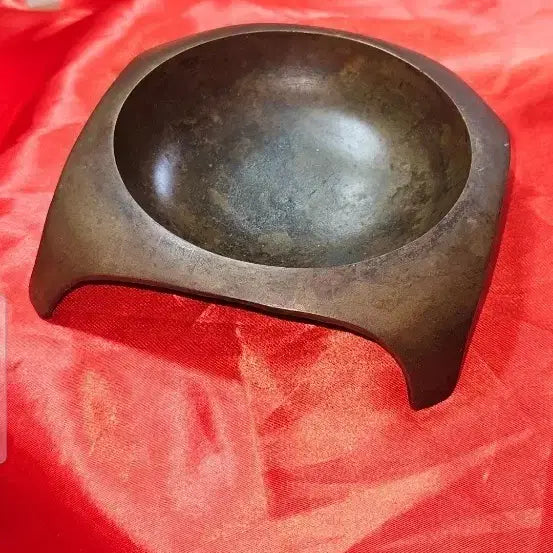 [BUNJANG] Brass Square Brush Washer (13x13cm) - Vintage Scholar&